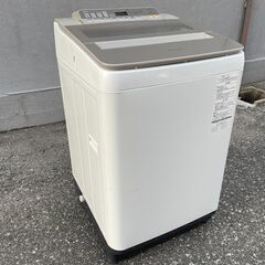 ★動作〇 清掃済 保証有★ 洗濯機 Panasonic NA-FA80H5 毛布も洗える大型 8L 送風乾燥 599×1012×610mm 2017年製 全自動洗濯機