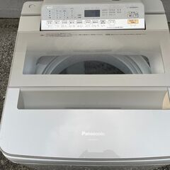 ★動作〇 清掃済 保証有★ 洗濯機 Panasonic NA-FA80H5 毛布も洗える大型 8L 送風乾燥 599×1012×610mm 2017年製 全自動洗濯機