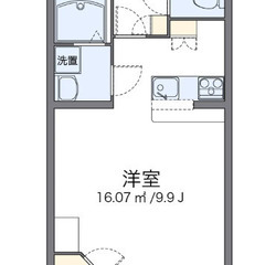 越谷市向畑　1R　カウンターキッチン　ウォークインクローゼット㊗...