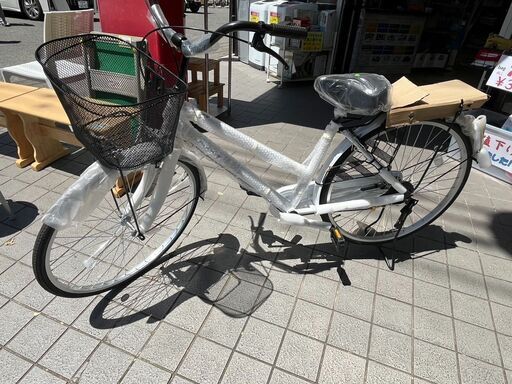 新品未使用26インチ自転車 LEDライト21テクノロジー 白 ホワイト1028