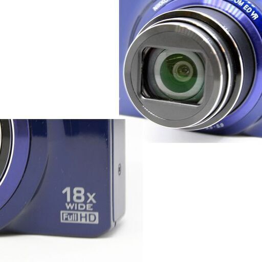 通電確認済み Nikon COOLPIX S9300 ネイビーブルー 本体＋Liバッテリー  