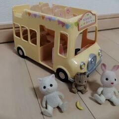 シルバニアファミリー 幼稚園バス 人形 セット