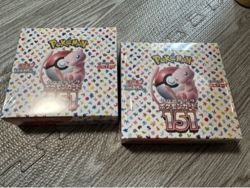 ポケモンカード151未開封BOX2箱