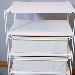 1人暮らしなどにおススメ無印良品(MUJI)のスチールユニットシェルフ