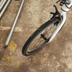 折りたたみ自転車　ロードバイク　２０インチ　フレーム　アルミ　白　配達可能