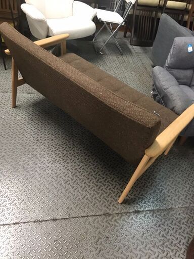 2人掛ソファ ZU1602 グレージュ ピュアオーク 通販 | 【公式】カリモク家具オンラインショップ