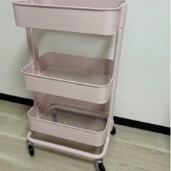 IKEA ピンク　コークワゴン　収納　イケア　