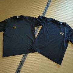 MIZUNO★メンズLサイズTシャツ２枚セット！！BLACK