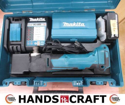 マキタ　TM51DRG　マルチツール　中古品　バッテリ18V 6.0Ah一個/充電器/刃/ケース付き　【ハンズクラフト宜野湾店】