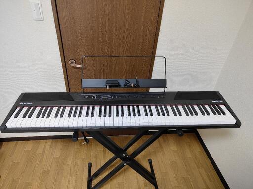 Alesis 電子ピアノ 88鍵盤　ほぼ未使用、スタンド付き