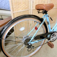 美品 ■ 26インチ 6段変速自転車 ライト カゴ 鍵2本 ママチャリ 軽快車 シティサイクル 札幌 西野店