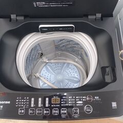 ★ジモティー割引有★ Hisense 5.5kg全自動電気洗濯機 HW-G55E2K 2022年製 中古品