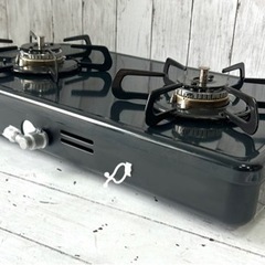 お引取り限定 美品 23年製 パロマ 都市ガス用コンロ 2口ガステーブル PA-29B グリルレスタイプ