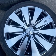 アルファード　ヴェルファイア　ミニバン　ロクサーニ　ダブルビジョン19インチ 114.3 5h 8j +45