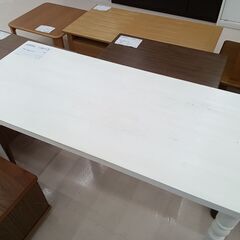 ★ジモティ割あり★  テーブル ホワイト W115.5×D50×...