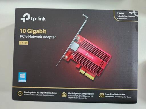 【未使用】TP-Link 10Gbps LANカード PCI-E アダプター ネットワークカード TX401