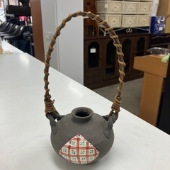 K2405-639 陶器製花瓶 一輪挿し 中古