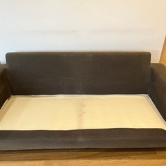 無印　ソファ　ワイドアーム フェザークッション二層式 （2018）　2.5シーター　ブラウン