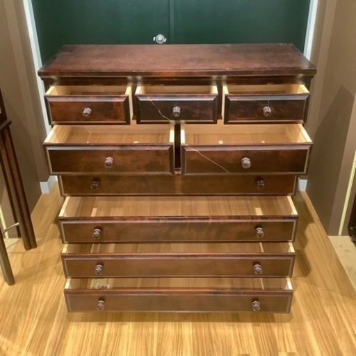 トレファク神戸南店】ナフコ 3段チェスト 総柄【取りに来られる方限定】