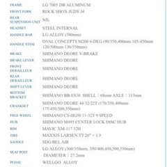 【商談成立】ルイガノ 極美品 3点セット LGS XC BART 自転車 マウンテンバイク  