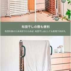 折り畳みベッド2台セット　すのこベッド　省スペース　キャスター付き(ブラウン/シングル2台)