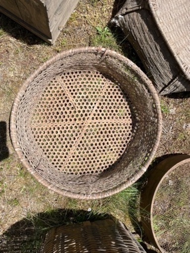 古農具 竹籠など一式セット