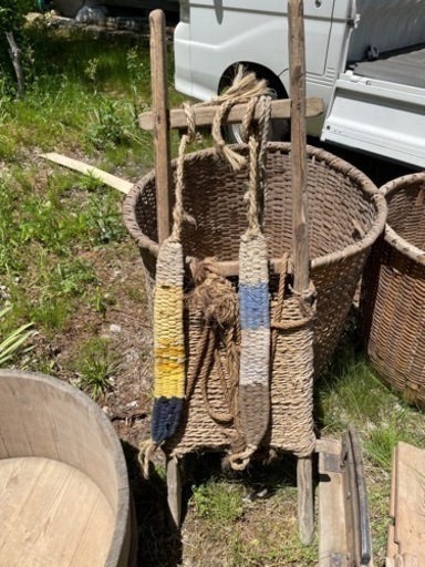 古農具　竹籠など一式セット 古農具 竹籠など一式セット