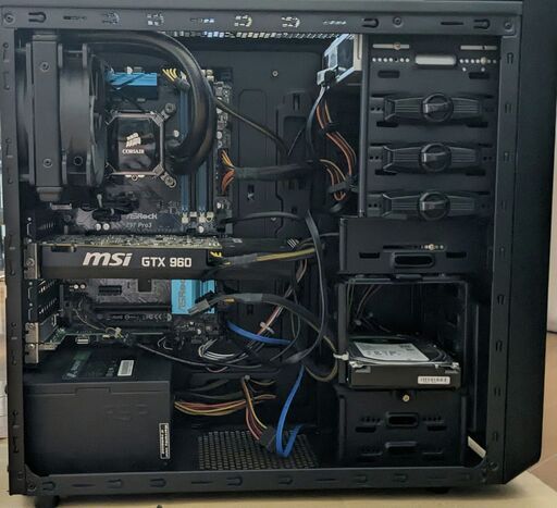 パルワールドにも/簡易水冷ゲーミングPC/i7-4790K/メモリ16GB/GTX960