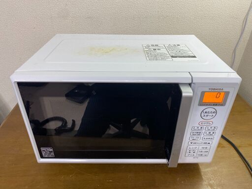 高年式　2021年製 TOSHIBA オーブンレンジ　東芝 ER-T16　角皿付き  【糸島市内 送料無料】48147-1-006