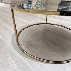 ミラー ローテーブル 什器 ディスプレイ 鏡 テーブル