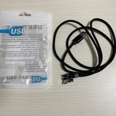黒　3in1 iPhone TypeC Micro USB マグ...