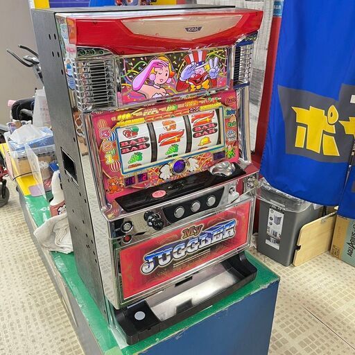 6/10【市内限定取引】北電子 パチスロ マイジャグラー2 コイン不要機 スロット 家庭用電源OK