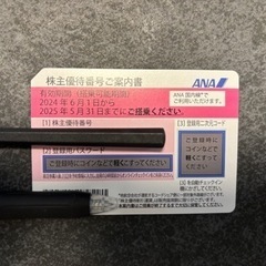 【ネット決済・配送可】ANA 株主優待2024/6/1-2025...