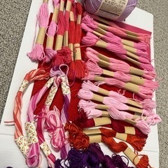 ピンク系統刺繍糸 詰め合わせ