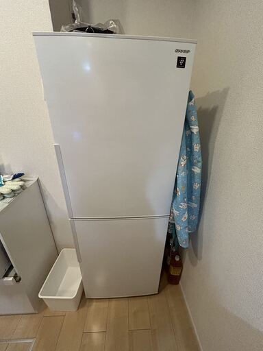 【決まりました】【美品】SHARP 2ドア冷蔵庫 280L プラズマクラスター搭載 SJ-PD28F-W