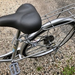 574、【美品】ママチャリ26インチシルバー