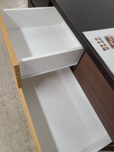 J4747　NITORI　ニトリ　ローチェスト　カレナ 120LC DBR　ダークブラウン　クリーニング済　【リユースのサカイ柏店】　参考価格36,990円 J4747 NITORI ニトリ ローチェスト カレナ 120LC DBR ダークブラウン