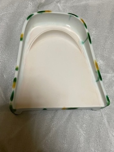 加藤卓男 正倉院復元 三彩 風字陶硯 水滴 筆架付 二