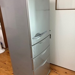 【ネット決済】サンヨー　ノンフロン冷蔵庫SR-361U（S）