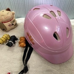 自転車用品 SALE！キッズヘルメット　ピンク　小学生　