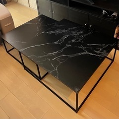 
LOWYA ロウヤ 大理石柄テーブル　　