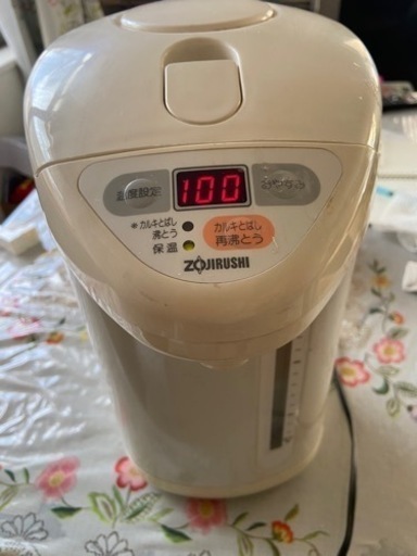 象印 電動ポット 4.0L 海外用、コンセントなし、展示品 電気