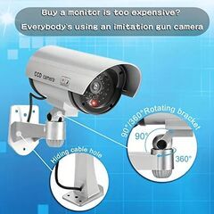 偽カメラ、ダミーカメラ CCTV 監視システム LED 赤色点滅...