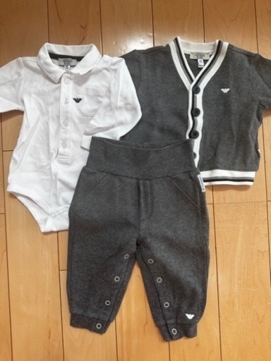 babyアルマーニ6months 3点セット 美品☺︎ お食い初め 百日 初正月のお祝いに