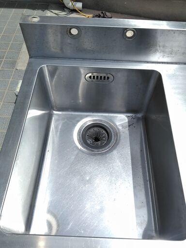 △ FUJIMAK/業務用/シンク/流し台/ステンレス製/本体のみ/細かな傷