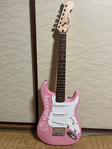 スクワイア　エレキギター　ハローキティ