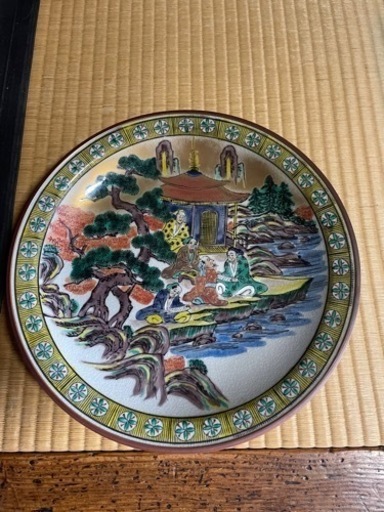 骨董　古九谷焼　大皿