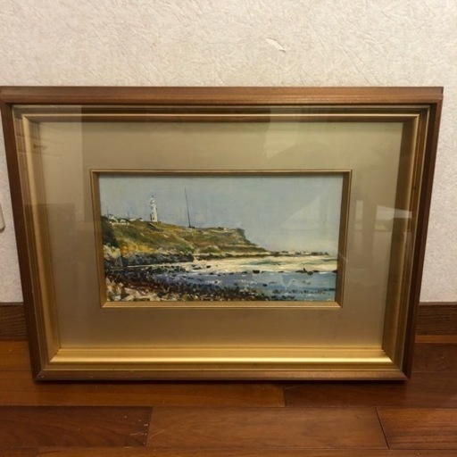 油絵 絵画 髙橋一善「燈台」
