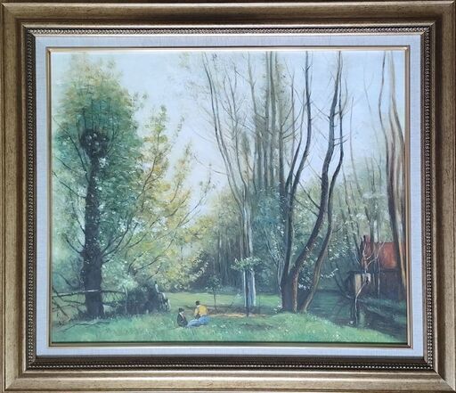 新品_高級_油絵用額縁_F12号_ゴールド色