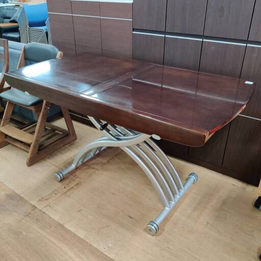 【愛品倶楽部柏店】OZZIO 伸長\u0026昇降式テーブル  ダイニング\u0026リビング兼用